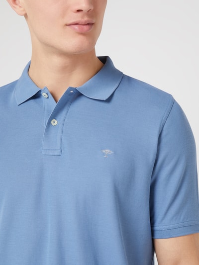 Fynch-Hatton Poloshirt aus Supima®-Baumwolle Jeansblau 3