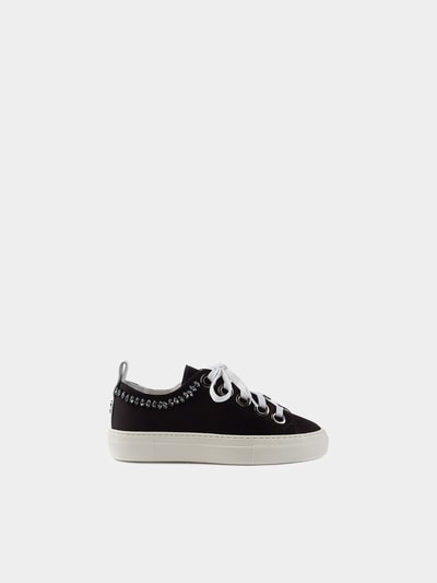 N°21 Satin-Sneaker Black 5