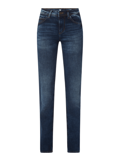 Tom Tailor Jeansy o kroju Straight Fit z dodatkiem streczu  Jeansowy niebieski 1