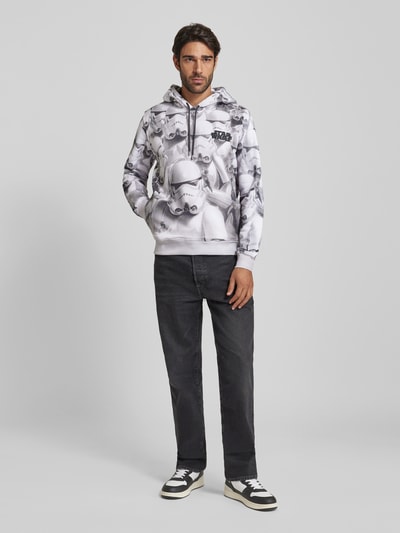 s.Oliver RED LABEL Regular Fit Hoodie mit Starwars®-Artwork Weiss 1