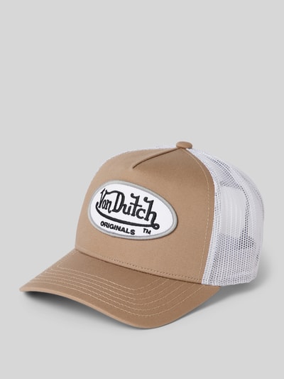 Von Dutch Trucker Cap mit Label-Patch Modell 'BOSTON' Taupe 1