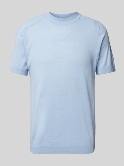 SELECTED HOMME T-Shirt aus reiner Wolle Hellblau 2