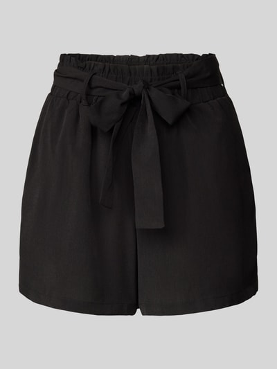 Pieces High Waist Shorts mit Bindegürtel Modell 'SADE' Black 2