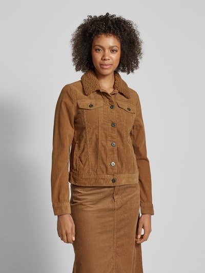 Christian Berg Woman Corduroy jack met teddybont Camel - 4