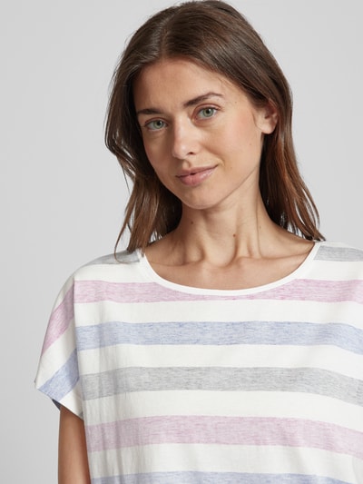 Tom Tailor T-Shirt mit Streifenmuster Pink 3