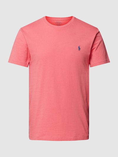 Polo Ralph Lauren T-Shirt mit Label-Stitching Kirschrot 2