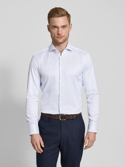 BOSS Slim Fit Business-Hemd mit Haifischkragen Modell 'Hank' Bleu 4