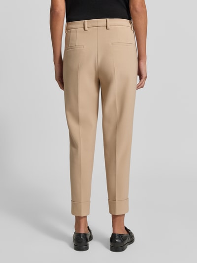 CAMBIO Regular fit smalle broek met viscose-katoen-aandeel model 'KRYSTAL' Beige - 5