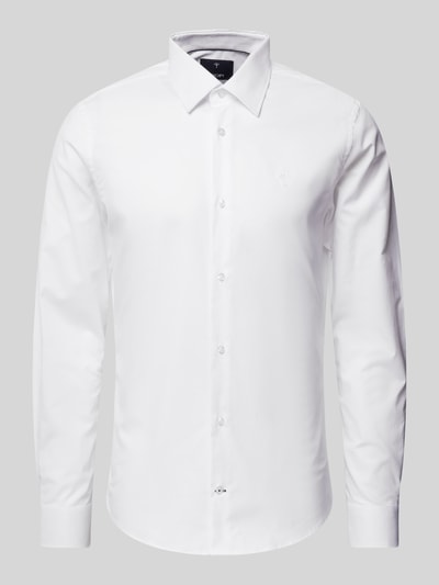 JOOP! Collection Slim Fit Business-Hemd mit Kentkragen Modell 'Pierce' Weiss 2