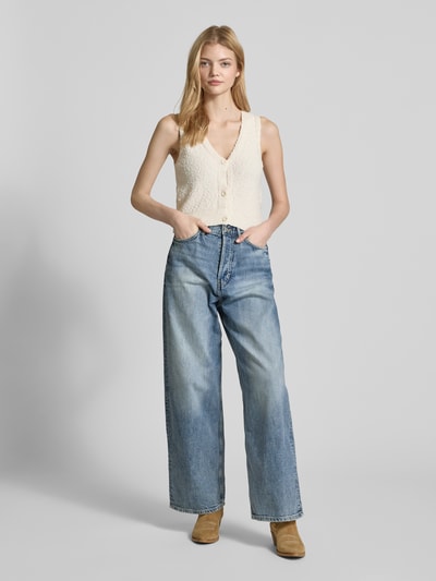 WEEKDAY Jeansy z szerokimi nogawkami i 5 kieszeniami Jasnoniebieski 1