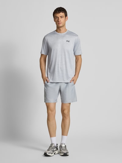Under Armour T-Shirt mit Rundhalsausschnitt und Logo-Print Hellgrau 1
