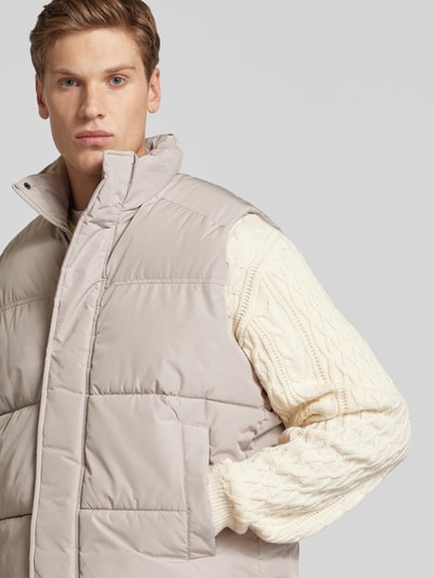 Jack & Jones Steppweste mit Stehkragen Modell 'BRADLEY' Beige 3