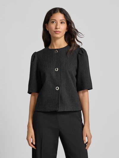 Neo Noir Żakiet z rękawem o dł. 1/2 model ‘Xanthe’ Ciemnoszary 4