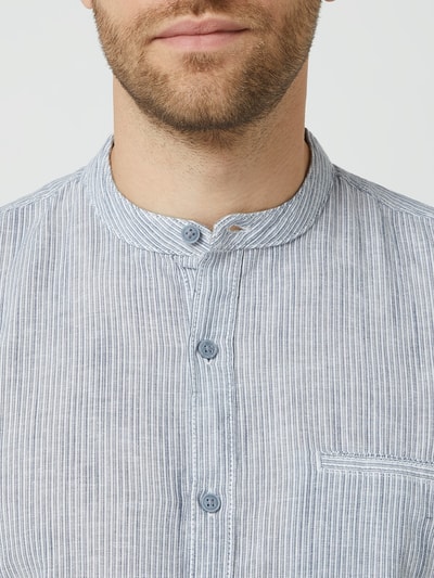 Lerros Regular Fit Leinenhemd mit Baumwoll-Anteil  Jeansblau 3