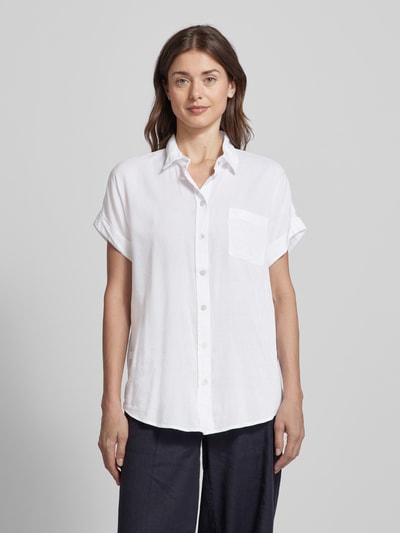 Christian Berg Woman Bluzka koszulowa z kieszenią na piersi Biały 4