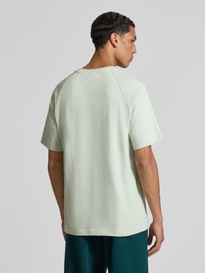 adidas Originals T-shirt met ronde hals en labelstitching Lindegroen - 5