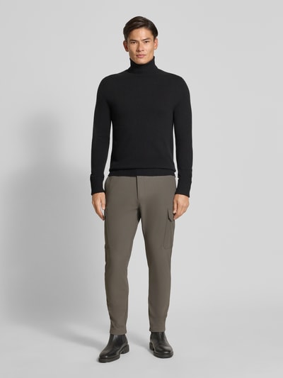 Antony Morato Skinny fit broek met applicatie, model 'BJORN' Olijfgroen - 1