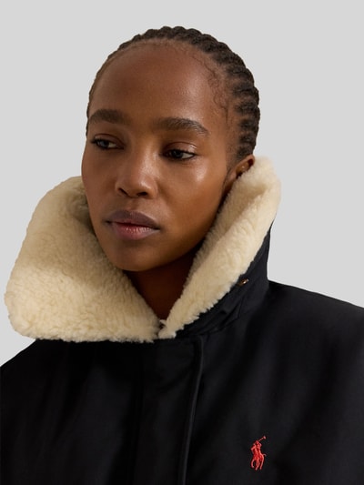 Polo Ralph Lauren Bomberjacke mit abnehmbarem Webpelzkragen Black 3