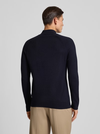 Strellson Regular Fit Strickpullover aus Baumwoll-Mix Modell 'TITO' Dunkelblau 5