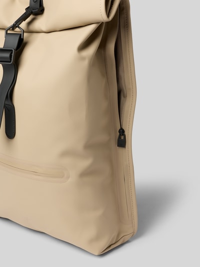 RAINS Rolltop-rugzak met verstelbare schouderbanden Beige - 3