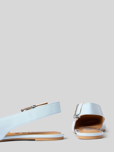 Productfoto, Slingback-Ballerinas met doornsluiting van BIANCO, afgerond model, blokhak, lichte structuurzool, hakhoogte maat 39: 1 cm