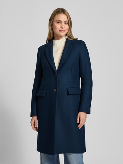 Tommy Hilfiger Regular Fit Mantel aus Woll-Mix mit Kaschmir-Anteil Marine 4
