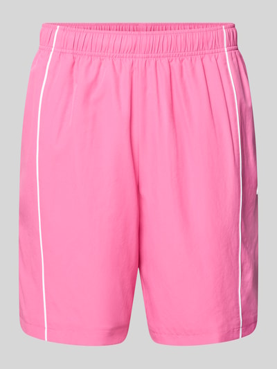Produktfoto, Regular Fit Sport-Shorts mit weichem Innenstoff von Lacoste Sport, pink, feines Strukturmuster, elastischer Bund, seitliche Taschen