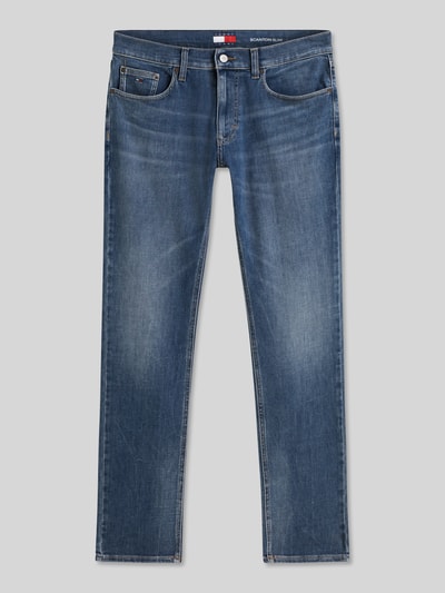Tommy Jeans Slim Fit Jeans aus Baumwoll-Mix Modell 'SCANTON' Rauchblau 2