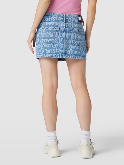 Tommy Jeans Minirock mit Label-Print Modell 'SOPHIE' Jeansblau 5