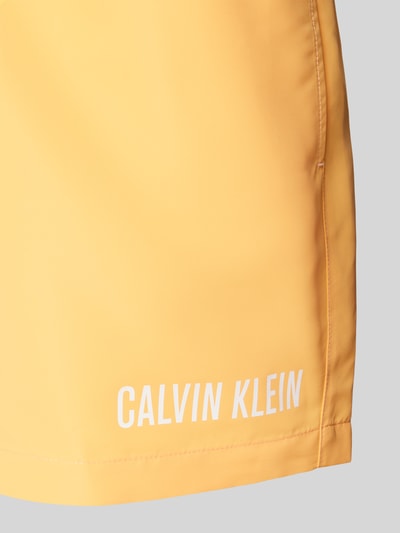 Calvin Klein Underwear Badehose mit elastischem Label-Bund Orange 2