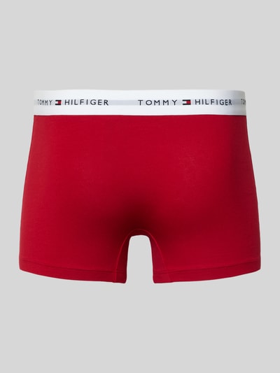 Productfoto, Trunks uit katoenmix in set van 7 van Tommy Hilfiger, effen kleuren, label in band, elastische boord, heren, katoenmix.