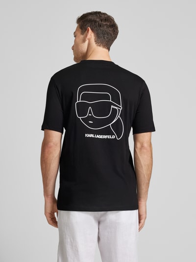 Karl Lagerfeld T-shirt z nadrukiem z logo  5