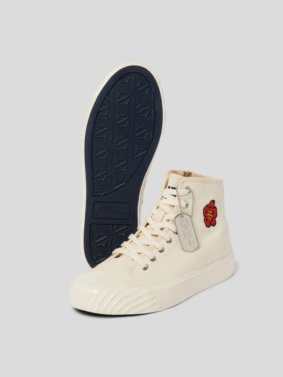 Kenzo High-Top-Sneaker mit Motiv-Stitching Ecru 5