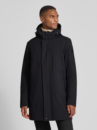 Peuterey Extra lang jack, model 'AIBALI' Zwart - 4