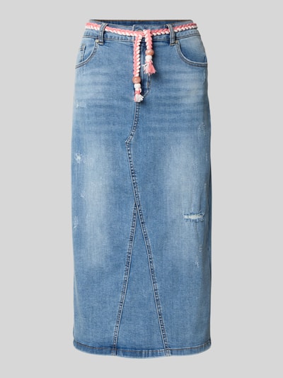 Buena Vista Jeansrok in destroyed-look Blauw - 2