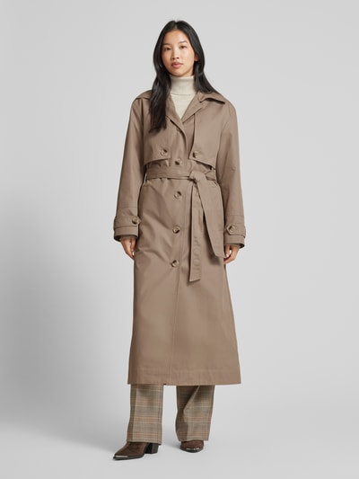 JOOP! Trenchcoat mit Bindegürtel Modell 'Charleen' Mud 4