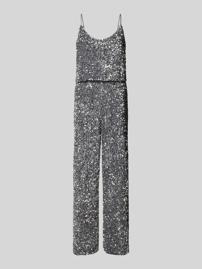 Vila Jumpsuit met pailletten, model 'FAITH' Zilver - 2