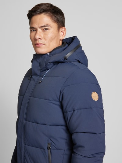 Icepeak Regular fit gewatteerd jack met capuchon, model 'BIXBY' Marineblauw - 3