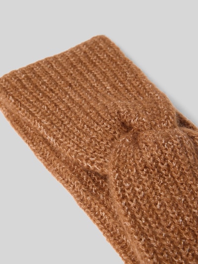 Christian Berg Woman Stirnband mit Knoten-Detail Cognac 2