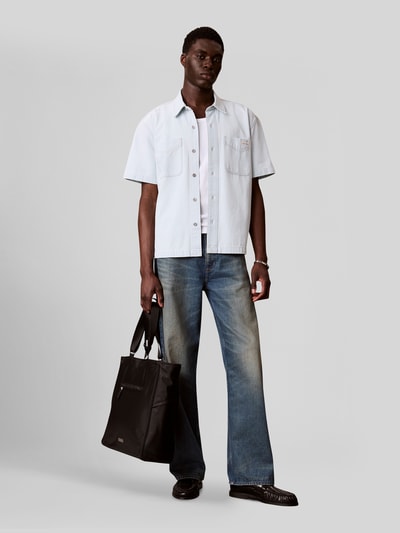 Calvin Klein Jeans jeanshemd met opgestikte borstzakken Lichtblauw - 1