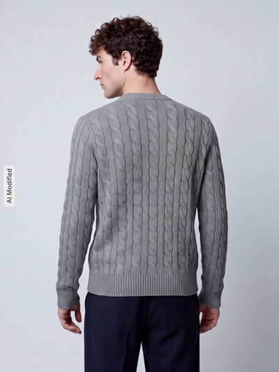 Polo Ralph Lauren Pullover mit Logo-Stitching Hellgrau 5
