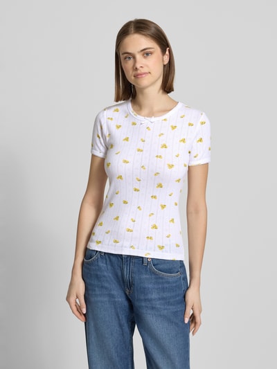 JJXX T-Shirt mit Schleifen-Detail Modell 'ELIZA' Weiss 4
