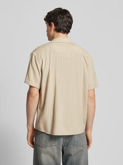 Only & Sons Freizeithemd aus Viskose-Mix mit Leinen-Anteil Modell 'LATHAM' Beige 5
