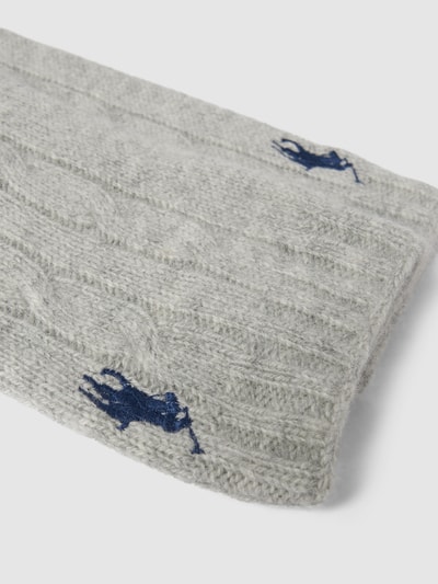 Polo Ralph Lauren Handschuhe mit Label-Detail Hellgrau 2