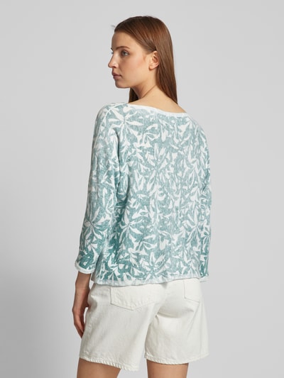 Tom Tailor Gebreide pullover met bloemenmotief Flessengroen - 5