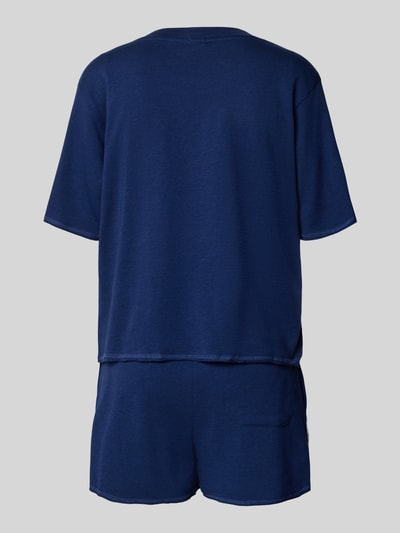 Polo Ralph Lauren Pyjama mit Logo-Stitching und elastischem Logo-Bund Dunkelblau 3