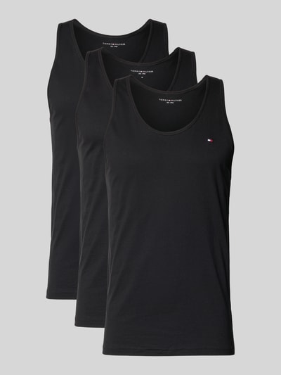 Tommy Hilfiger Regular fit tanktop van puur katoen Zwart - 1
