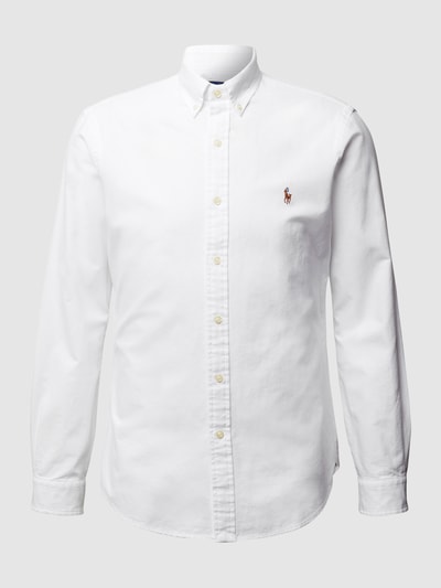 Polo Ralph Lauren Slim Fit Freizeithemd aus Oxford Weiss 2