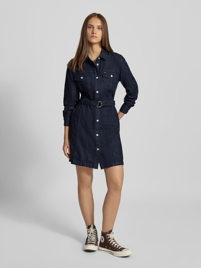 Tommy Jeans Sukienka jeansowa mini z czystej bawełny Jeansowy niebieski 1
