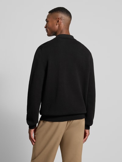 HUGO Relaxed fit gebreide pullover van puur katoen, model 'SAN PAULEY-C' Zwart - 5